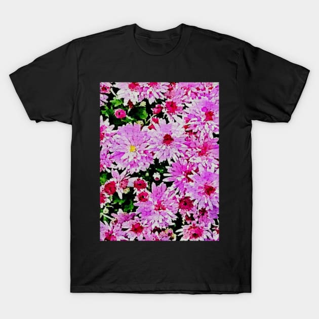 Floral pattern - pink flowers T-Shirt by Kaalpanikaa